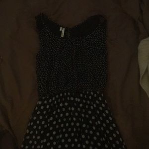 Polka dot prom dress